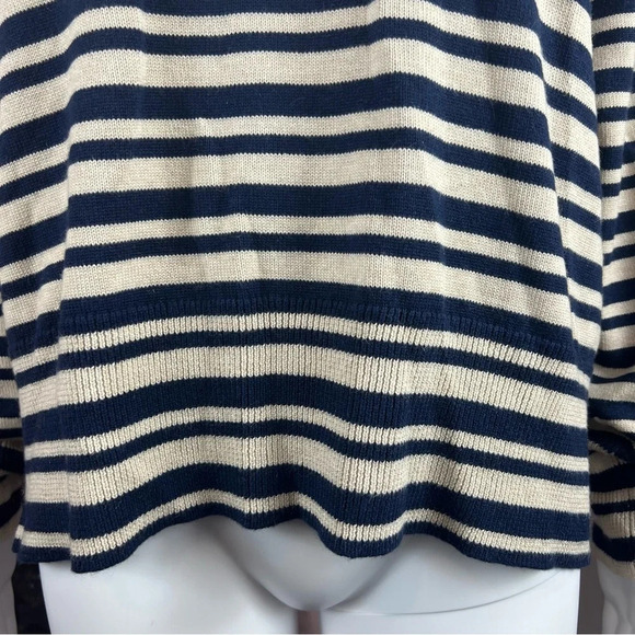 NWT Rag & Bone Ann Striped Turtleneck Sweater in Oatmeal Multi - Picture 8 of 13